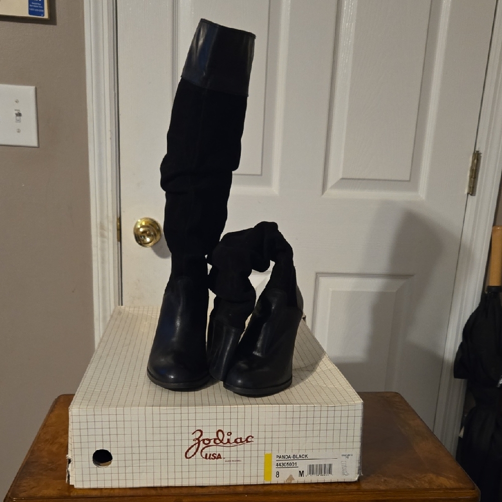 Zodiac Women's Black Over the Knee Boots